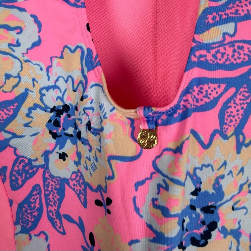 NWT Lilly Pulitzer UPF 50 Wynton Rashguard One Piece Swimsuit  KOALAFIED Size 16